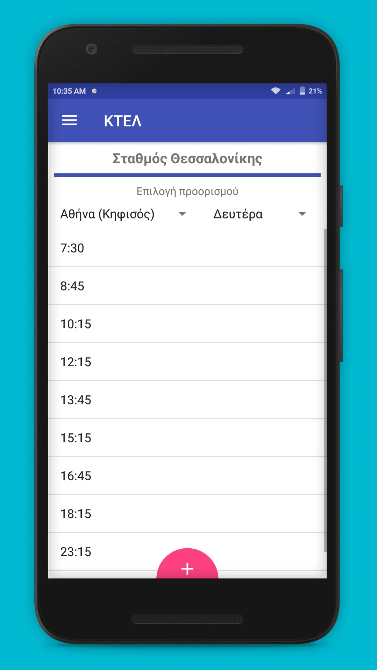 KTEL Bus Schedules | Indus Appstore | Screenshot