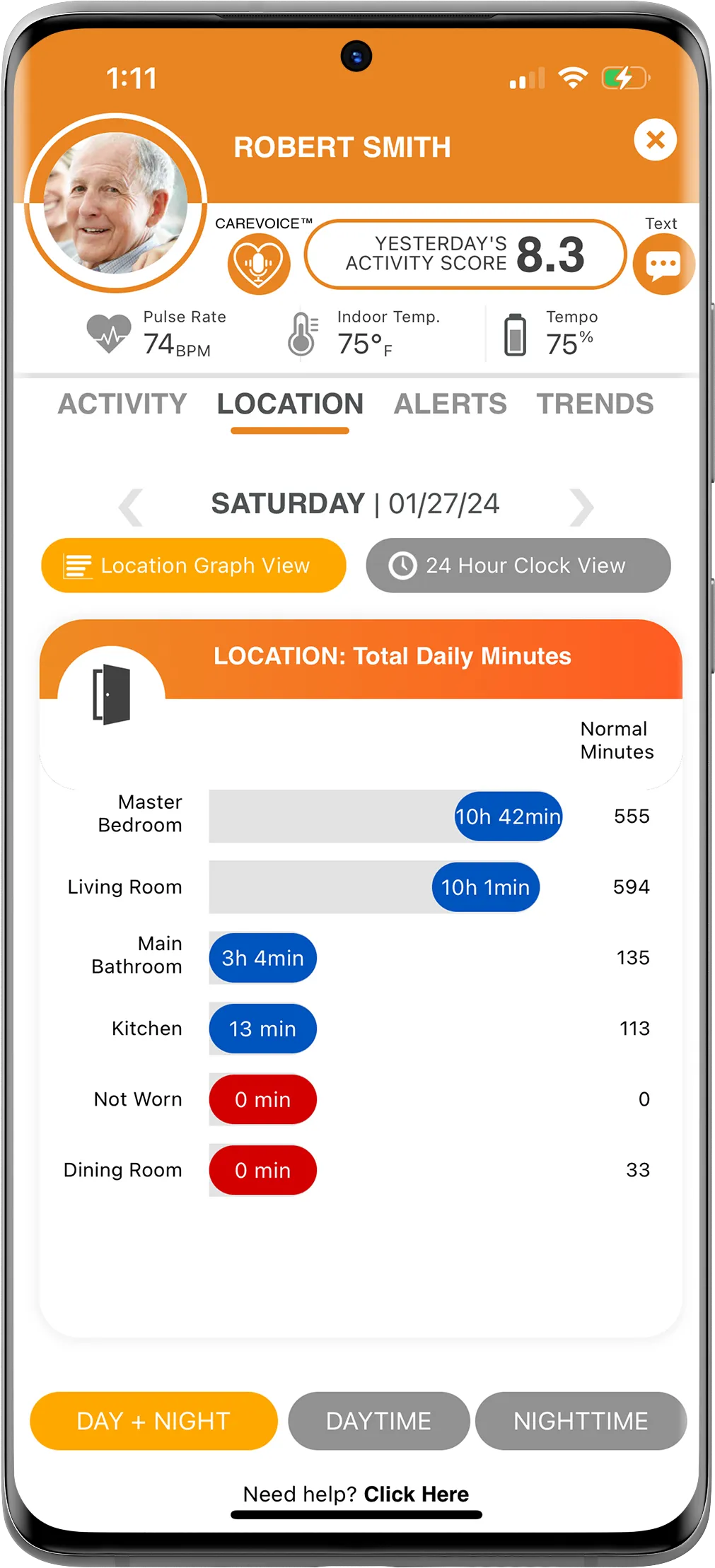 CarePredict TouchPoint | Indus Appstore | Screenshot