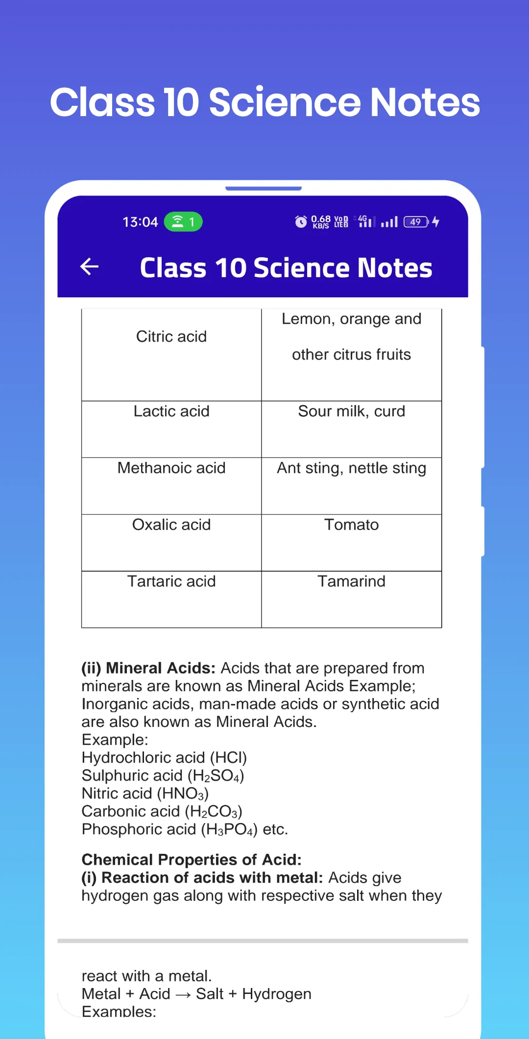 Class 10 Science Notes | Indus Appstore | Screenshot