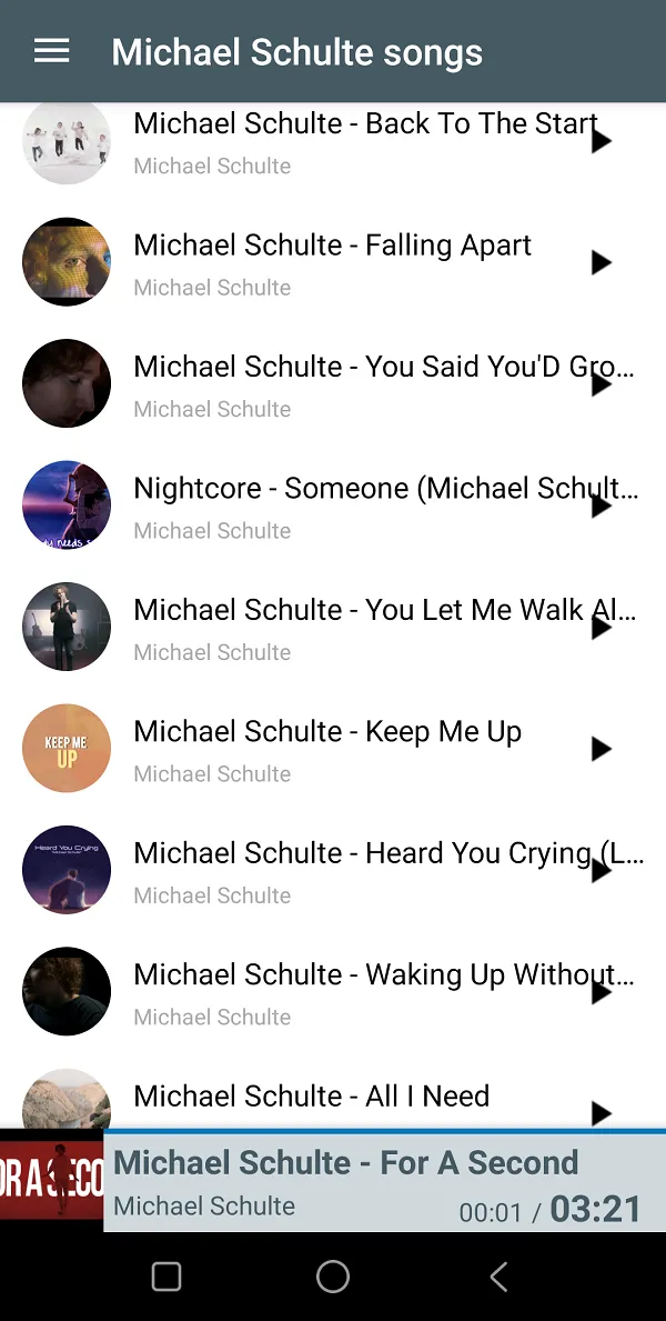 Michael Schulte Music - German | Indus Appstore | Screenshot