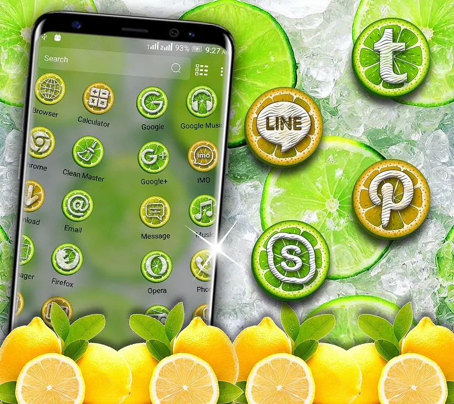 Lemon Launcher Theme | Indus Appstore | Screenshot