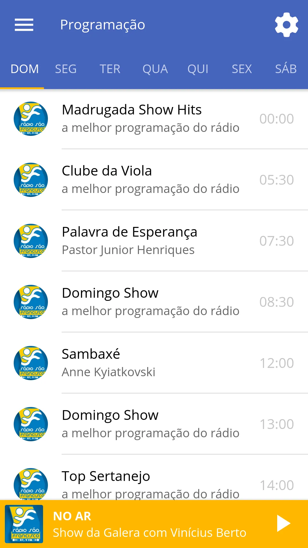 Rádio São Francisco FM | Indus Appstore | Screenshot