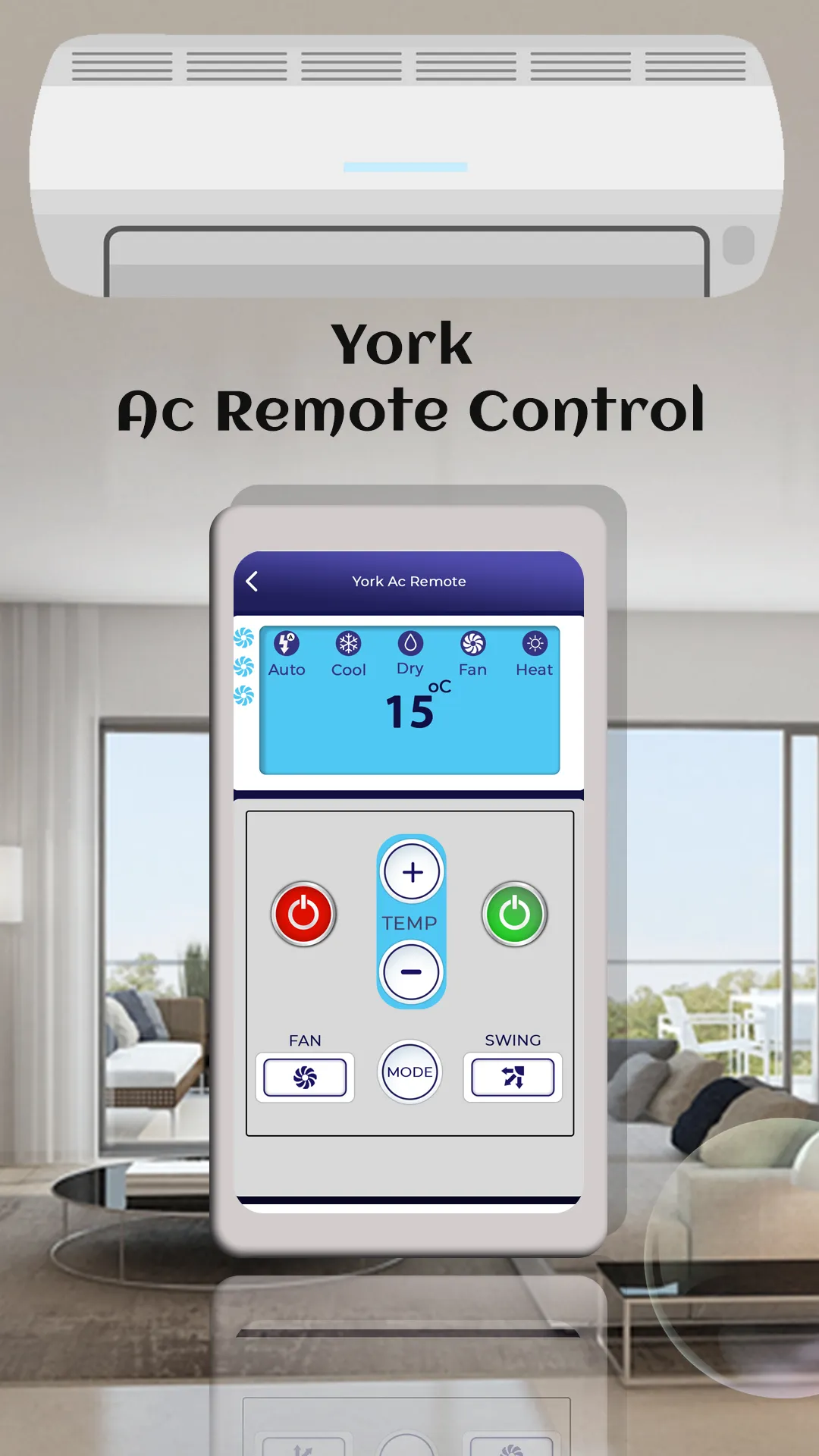 AC Remote Control For  York | Indus Appstore | Screenshot