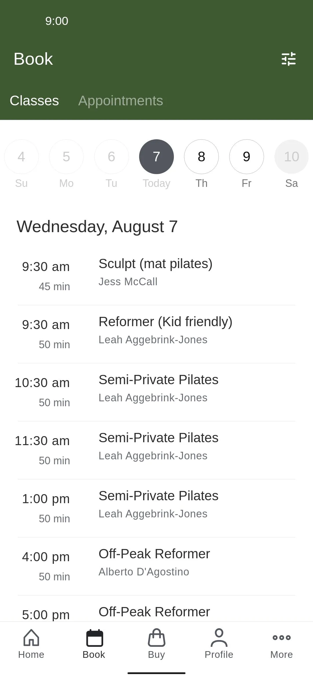 Bangalow Pilates Bar.re | Indus Appstore | Screenshot