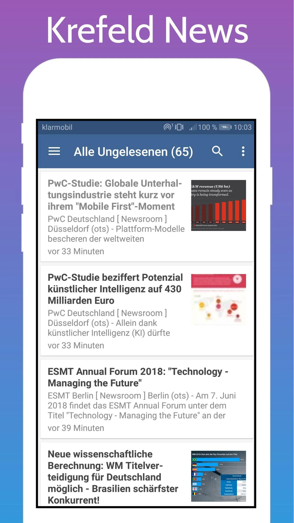 Krefeld Aktuelle Nachrichten | Indus Appstore | Screenshot