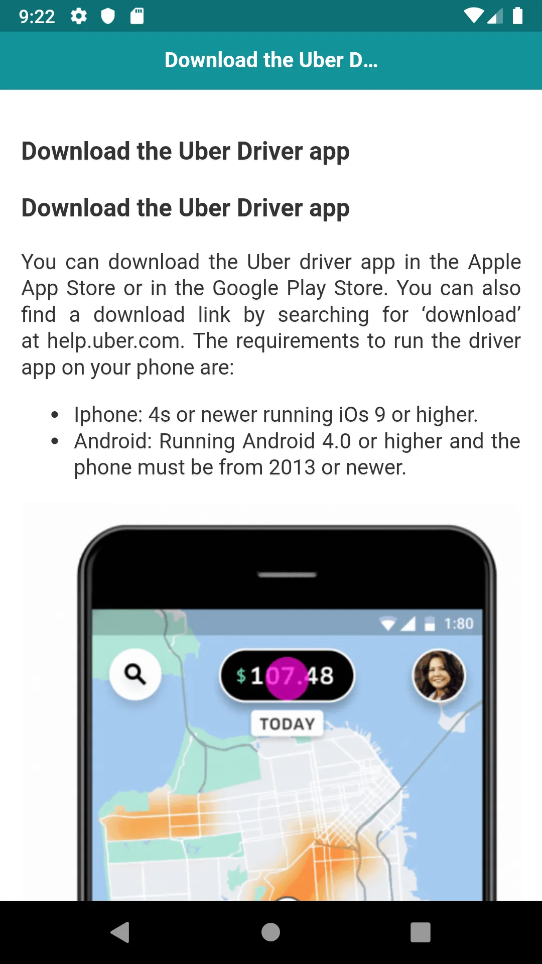 User guide for Uber driver app | Indus Appstore | Screenshot