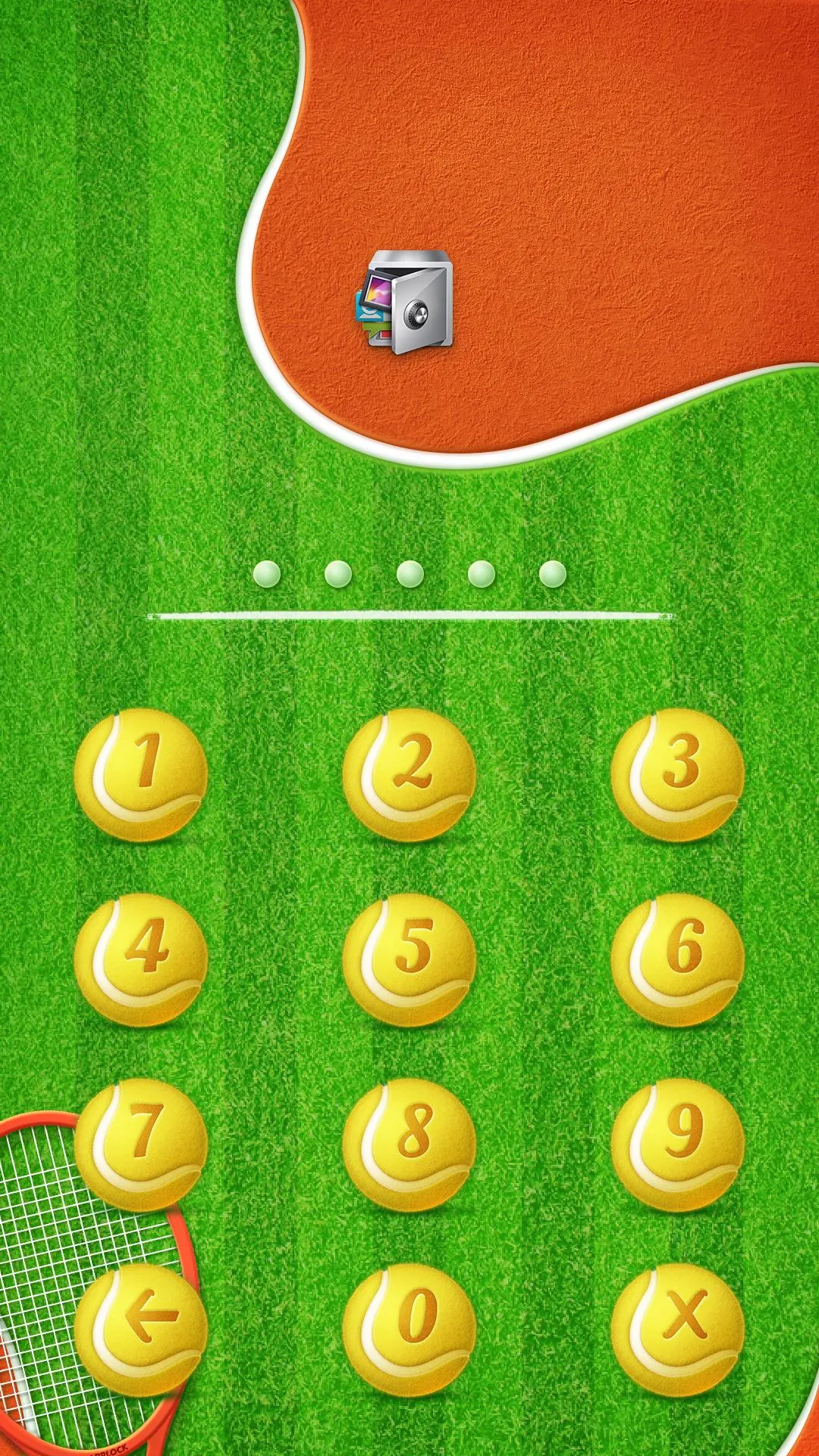 AppLock Theme Tennis | Indus Appstore | Screenshot
