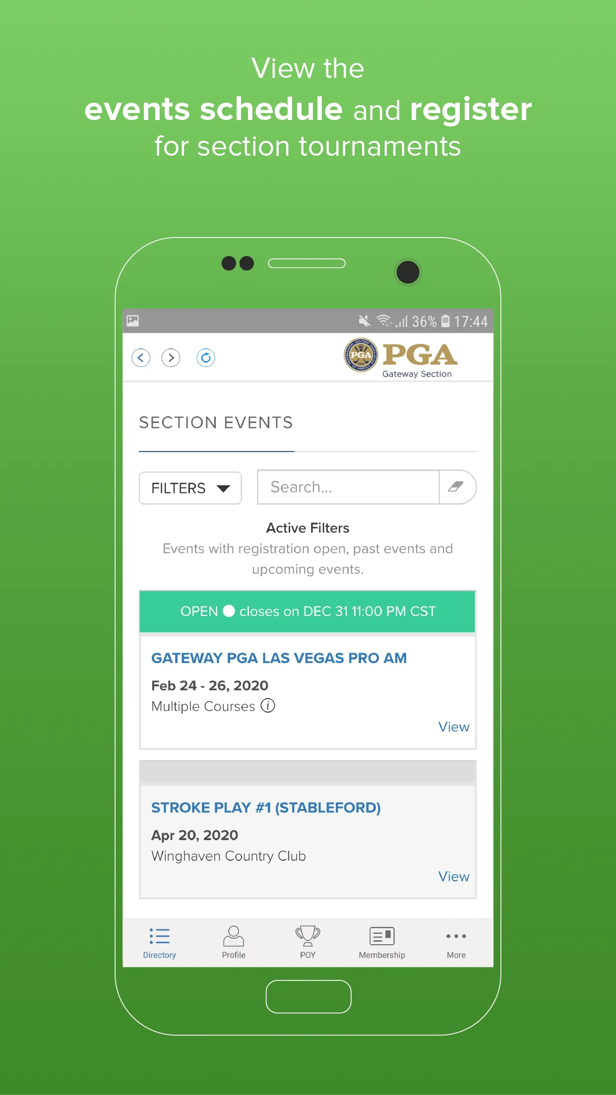 Gateway PGA Section | Indus Appstore | Screenshot