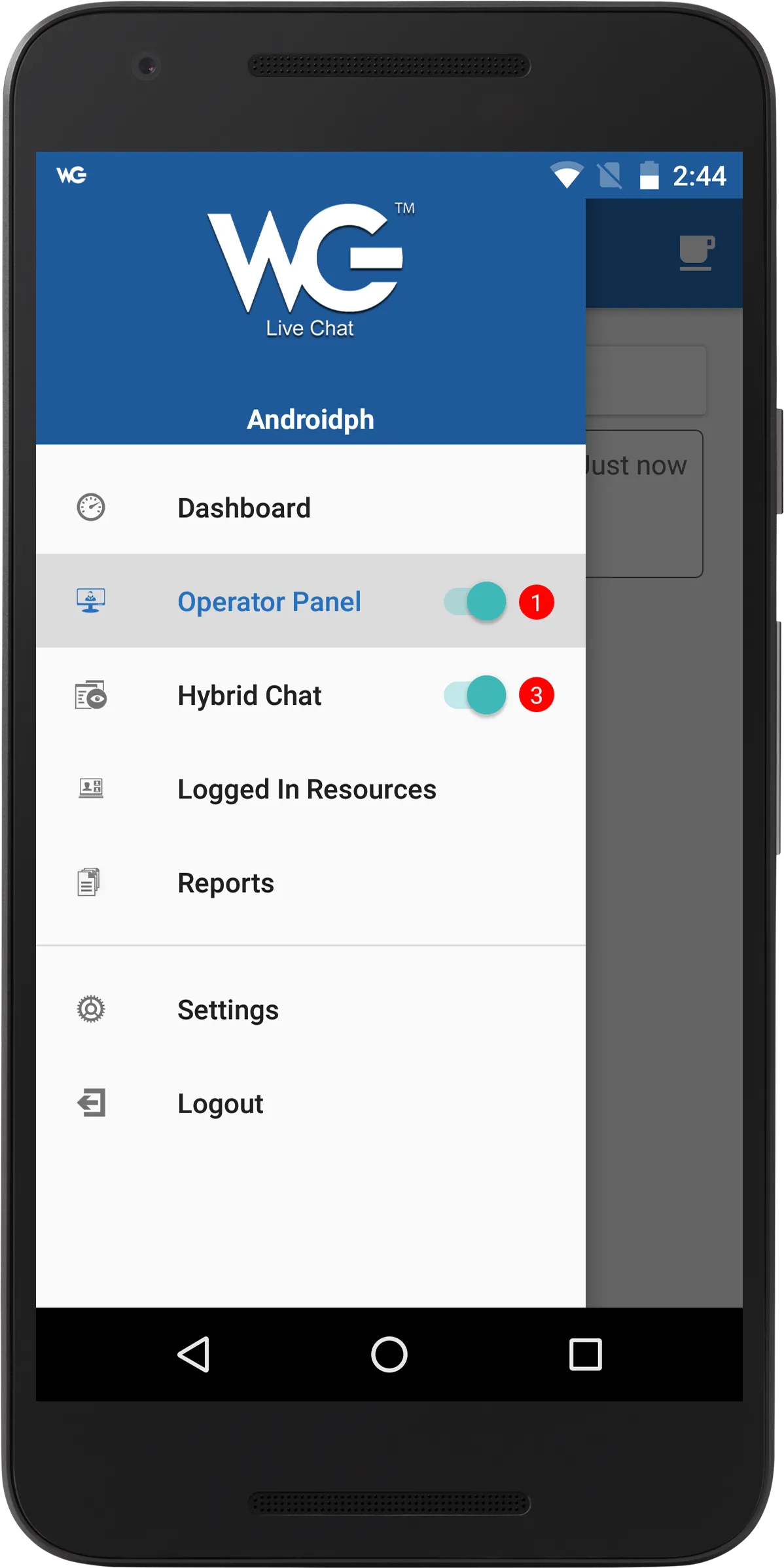 WG Live Chat Software | Indus Appstore | Screenshot