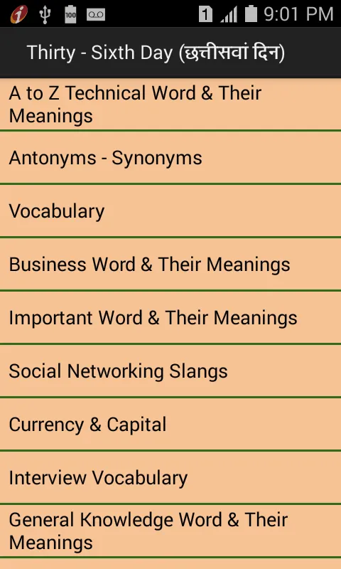 Daily word meaning Part 2 | Indus Appstore | Screenshot