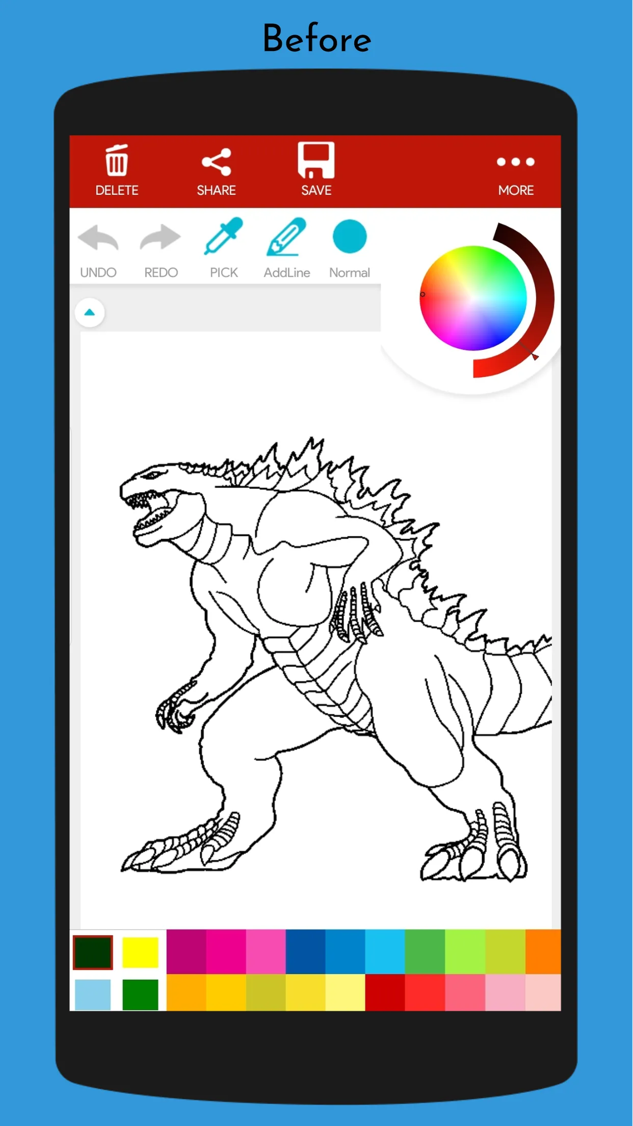 Monster Kaiju Coloring Book | Indus Appstore | Screenshot