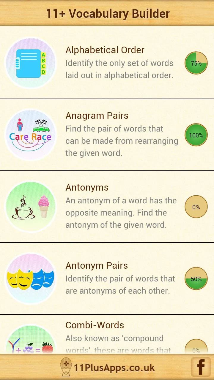 11+ Vocabulary Builder Lite | Indus Appstore | Screenshot