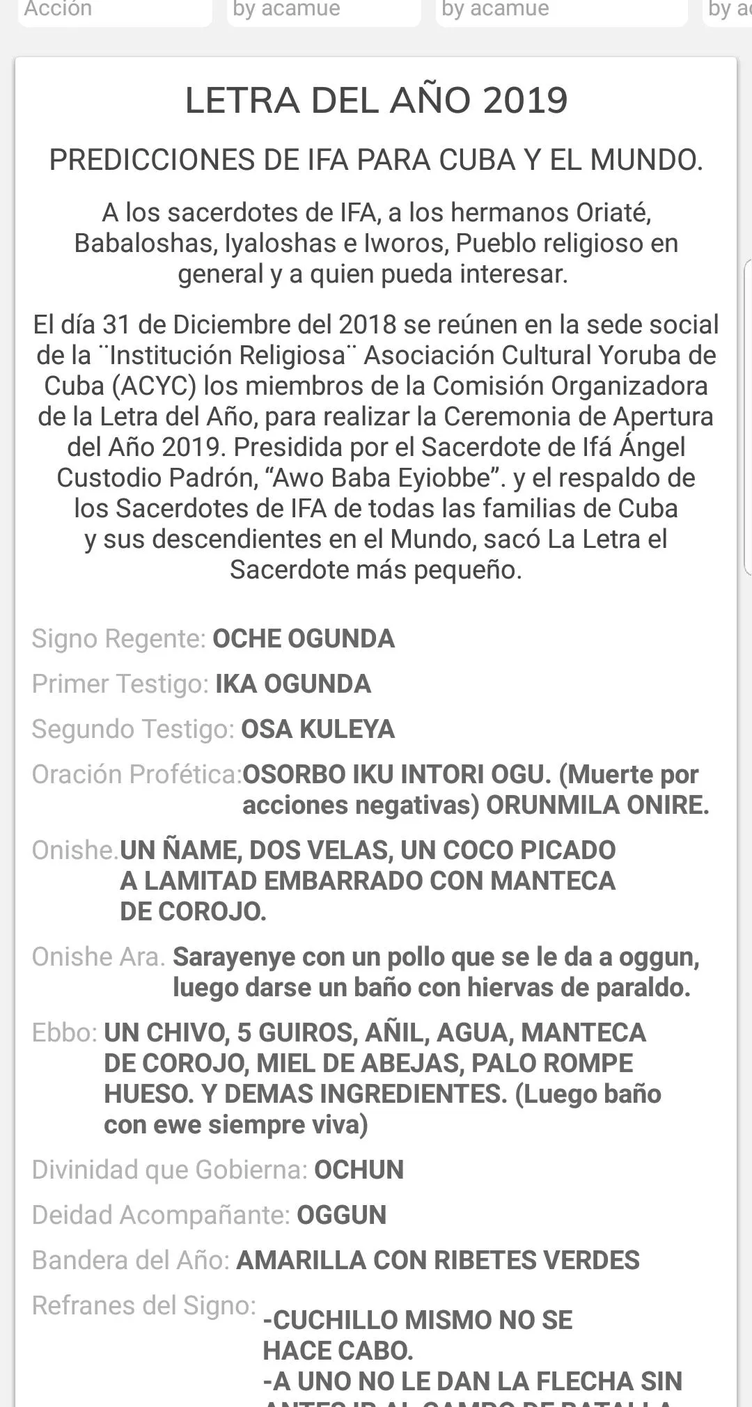 La Letra del año 2019 Cuba | Indus Appstore | Screenshot