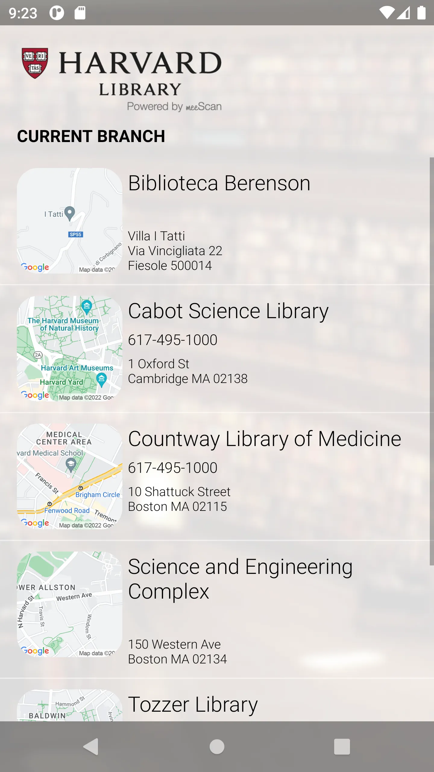 Harvard Library Checkout | Indus Appstore | Screenshot