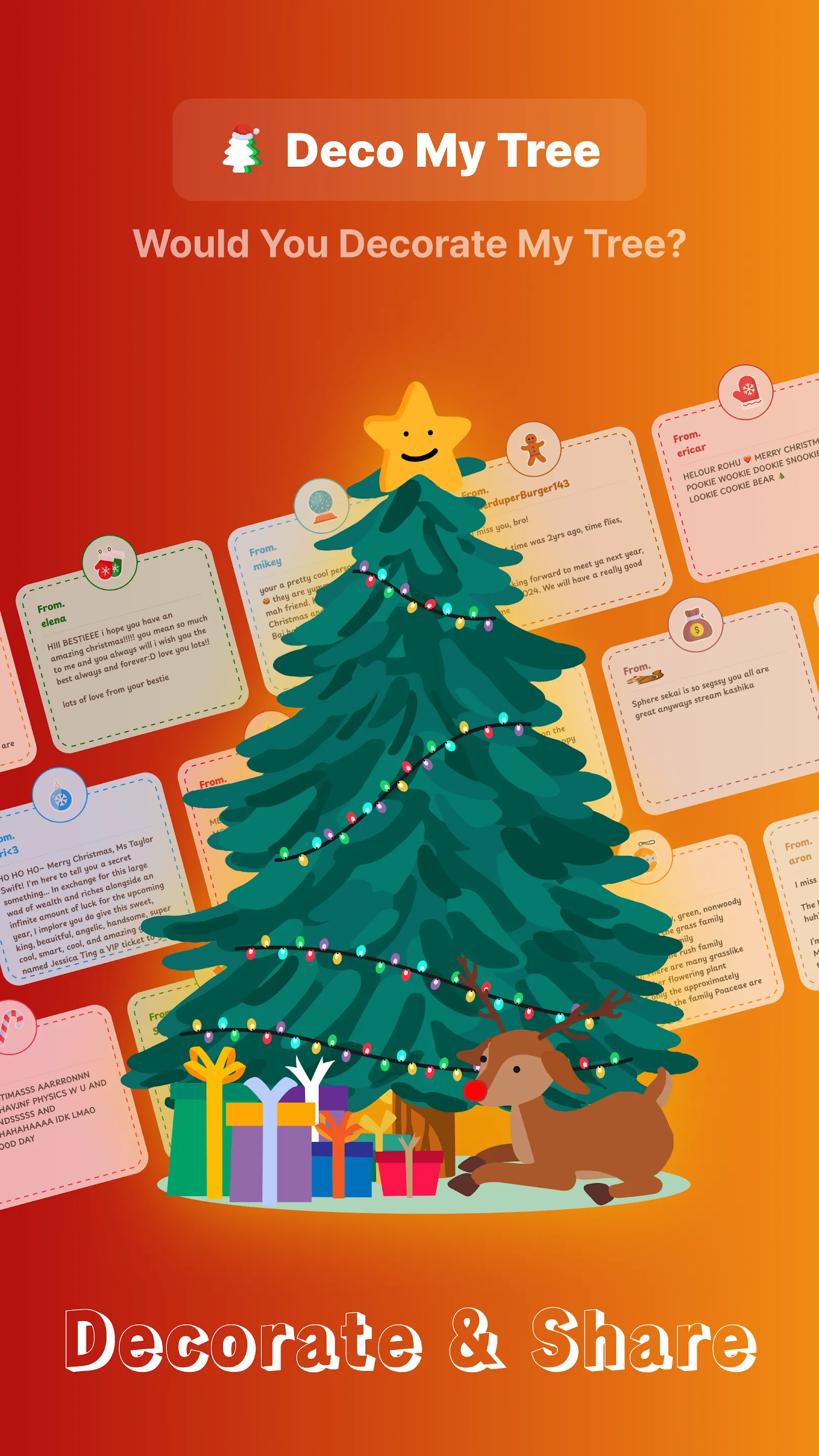 Deco My Tree : X-mas Messages | Indus Appstore | Screenshot