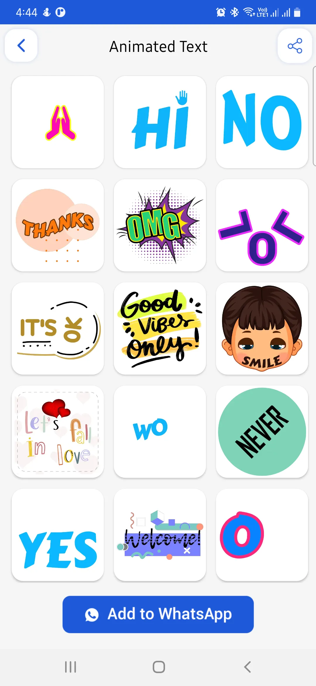 Animated Text Sticker Maker | Indus Appstore | Screenshot