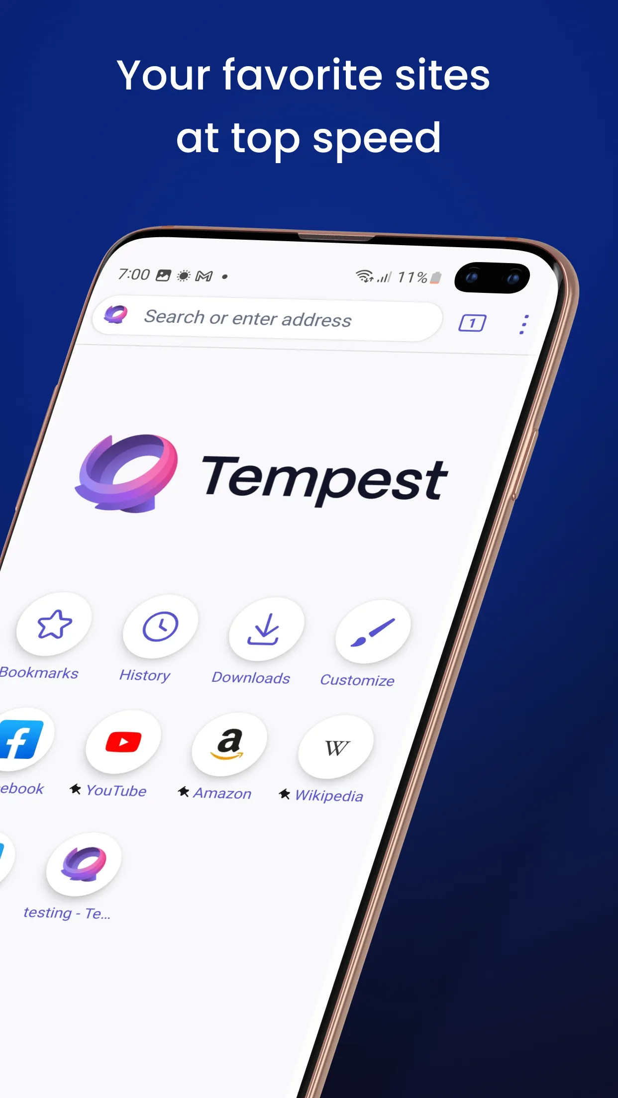 Tempest Secure Web Browser | Indus Appstore | Screenshot