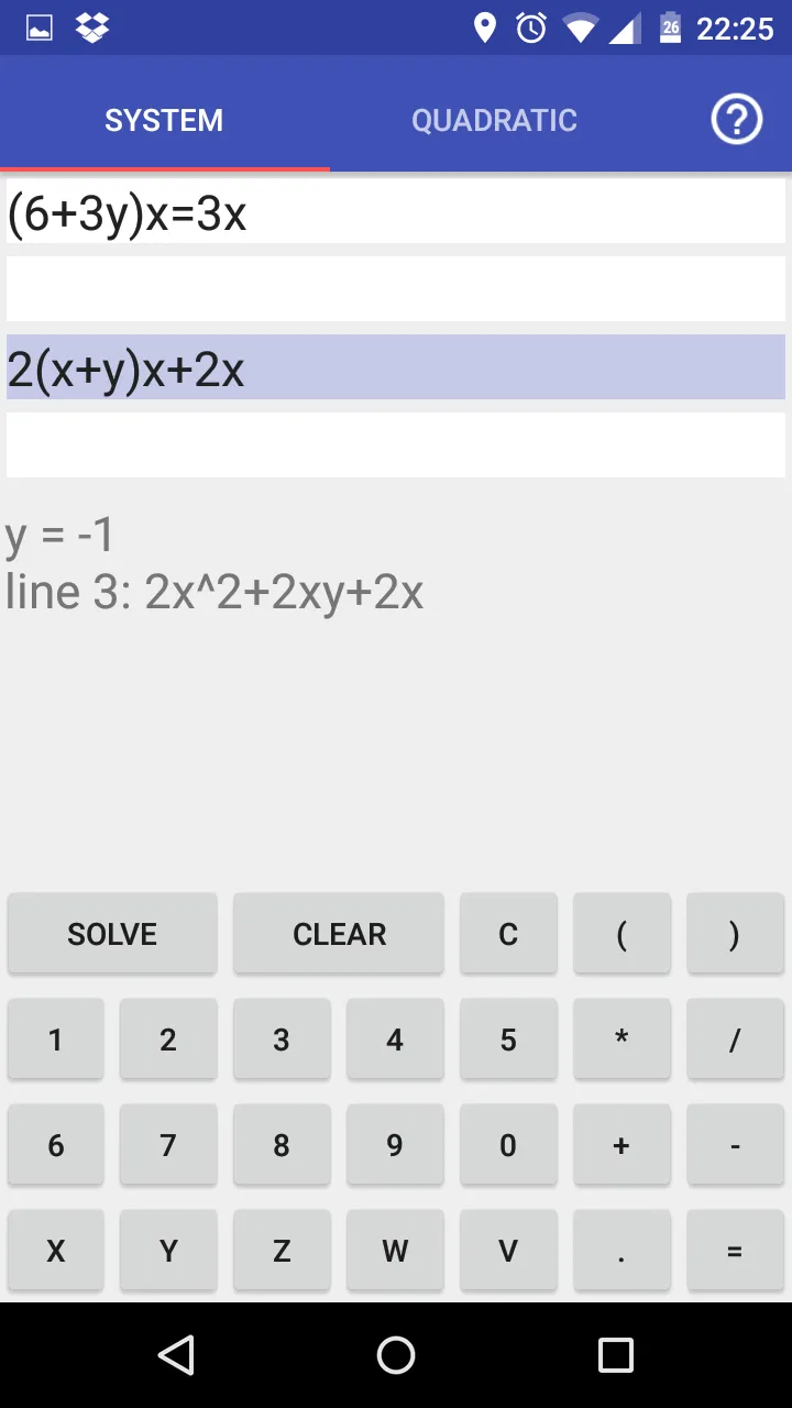 Equation System Solver | Indus Appstore | Screenshot