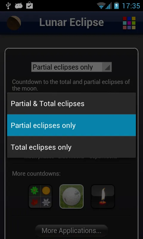 Lunar Eclipse Lite | Indus Appstore | Screenshot