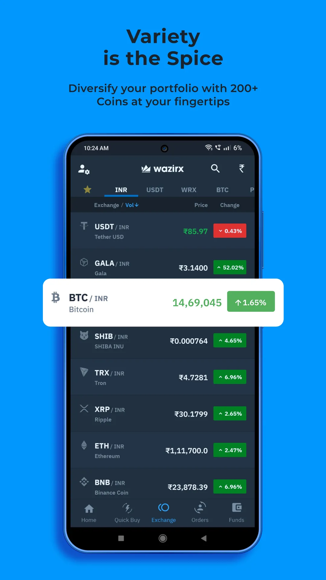 WazirX: Buy Bitcoin & Crypto | Indus Appstore | Screenshot