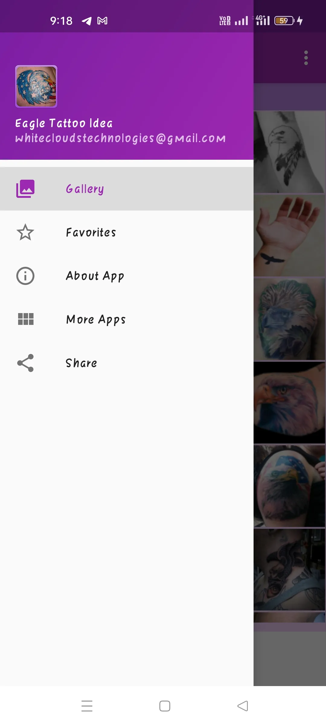 Eagle Tattoo Idea Gallery | Indus Appstore | Screenshot