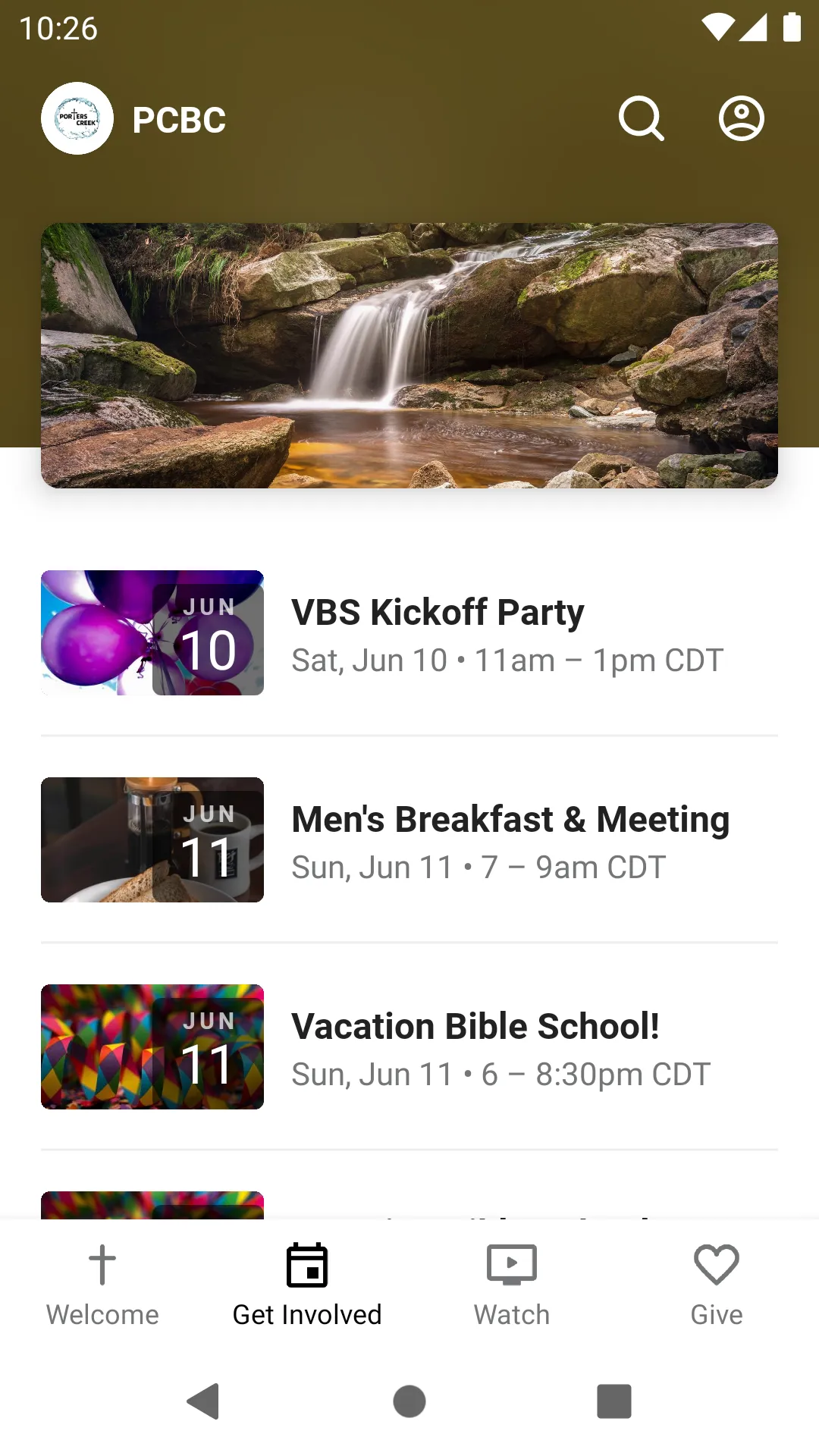 Porters Creek Baptist Church | Indus Appstore | Screenshot