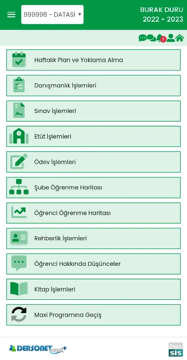 Dersonet Öğretmen Modülü | Indus Appstore | Screenshot