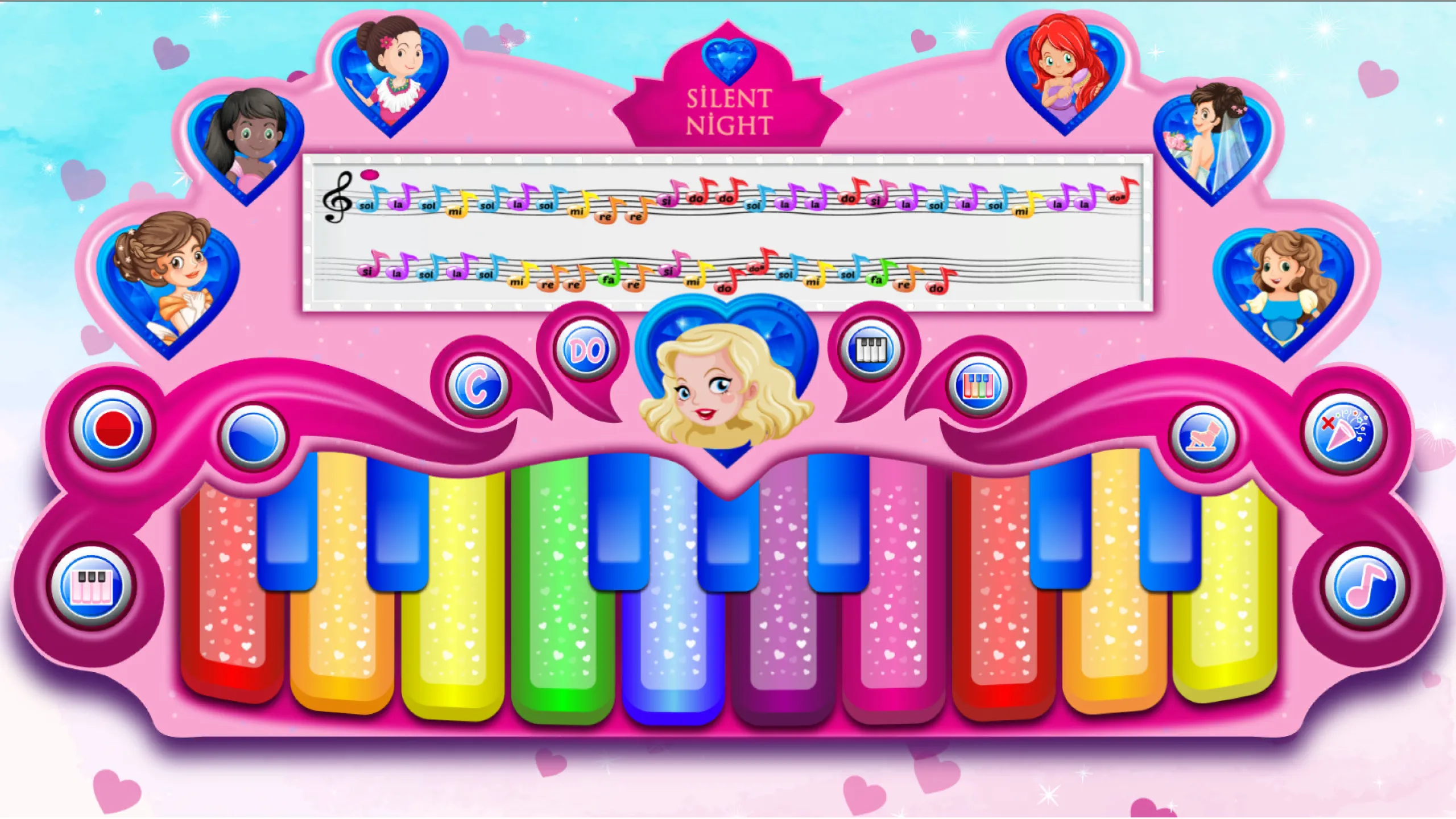 Pink Real Piano Princess Piano | Indus Appstore | Screenshot