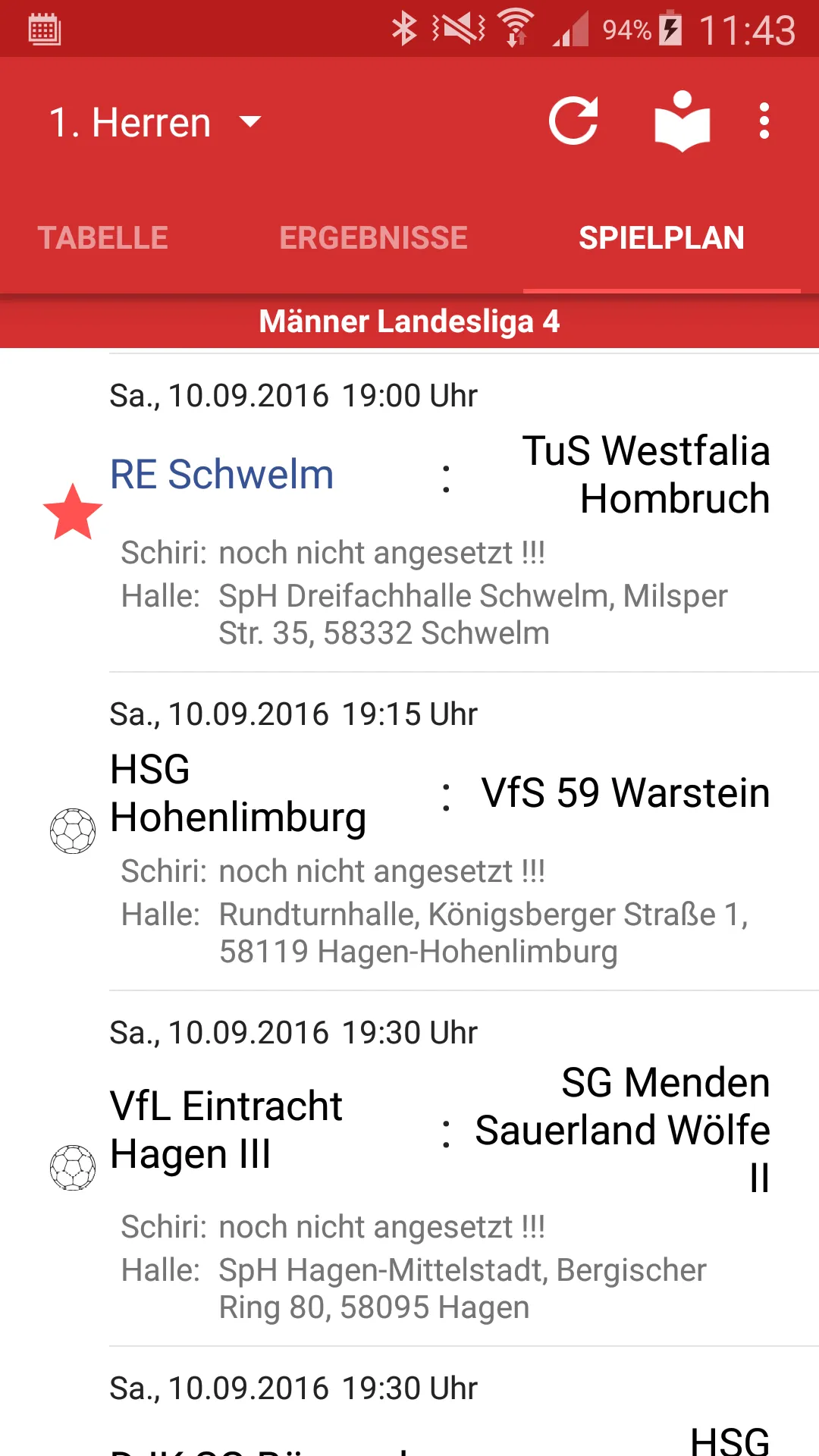 Rote Erde Schwelm Handball | Indus Appstore | Screenshot
