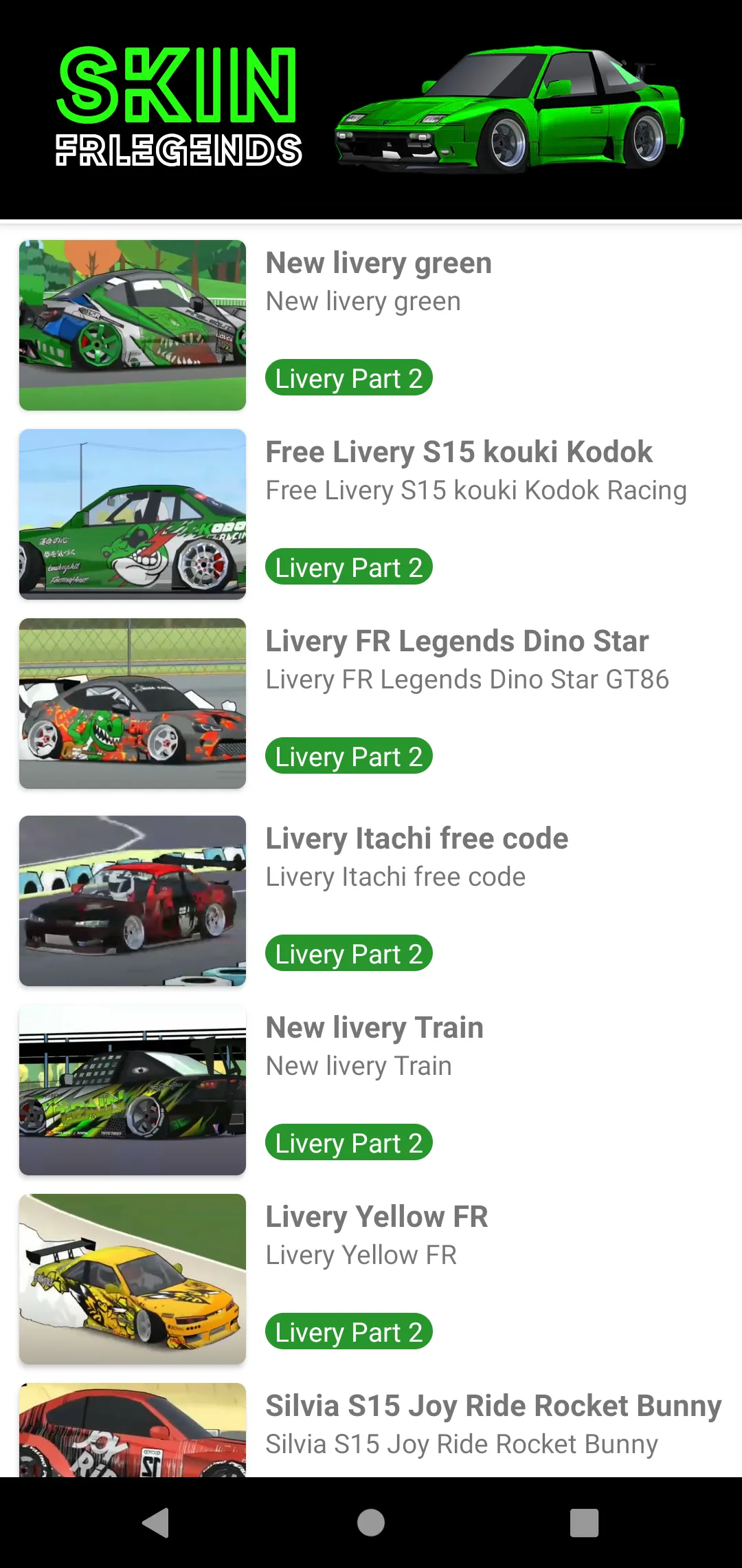 Skin FRLegends Livery Mod | Indus Appstore | Screenshot