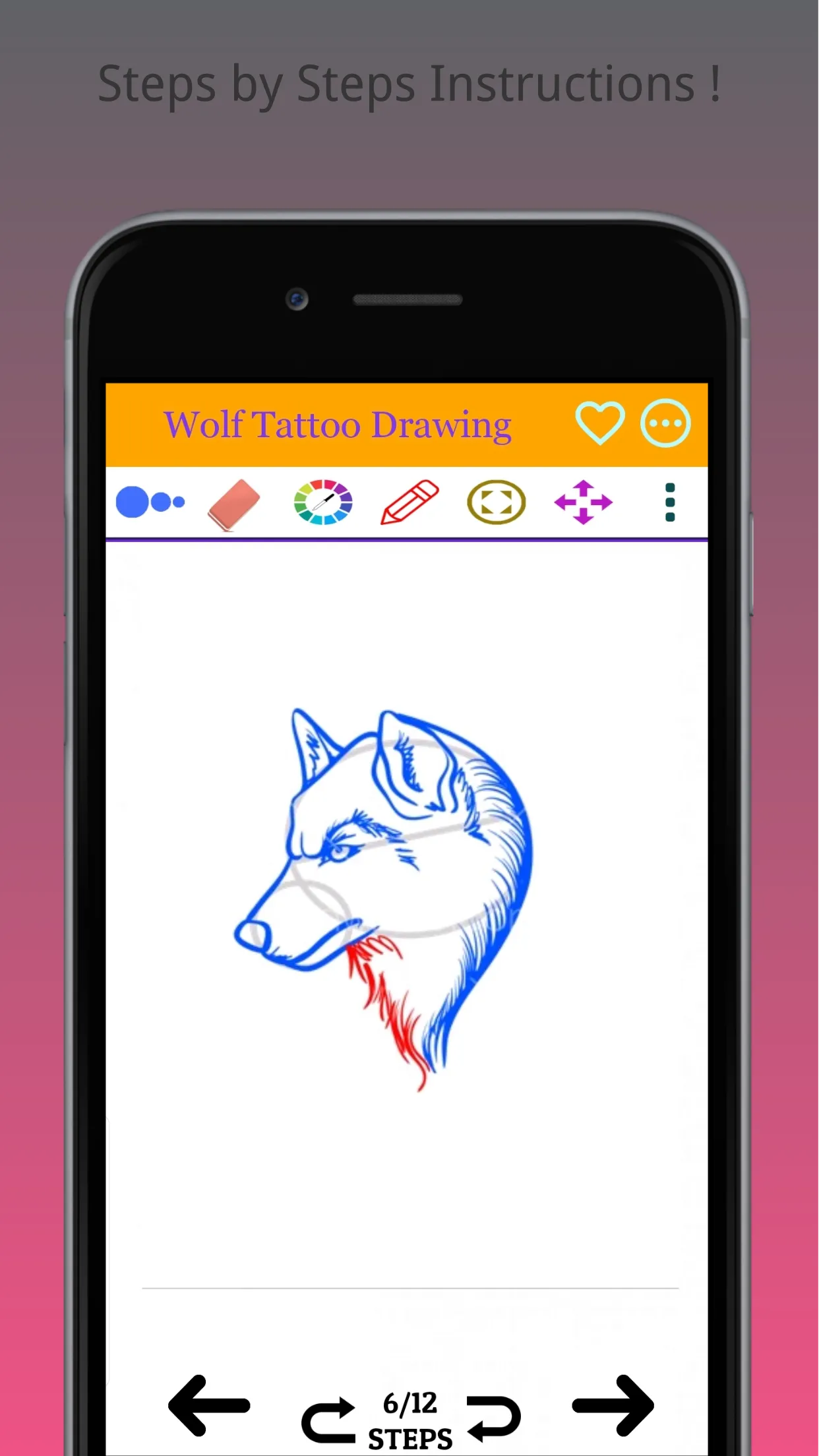 How to Draw Wolf Tattoo Easily | Indus Appstore | Screenshot