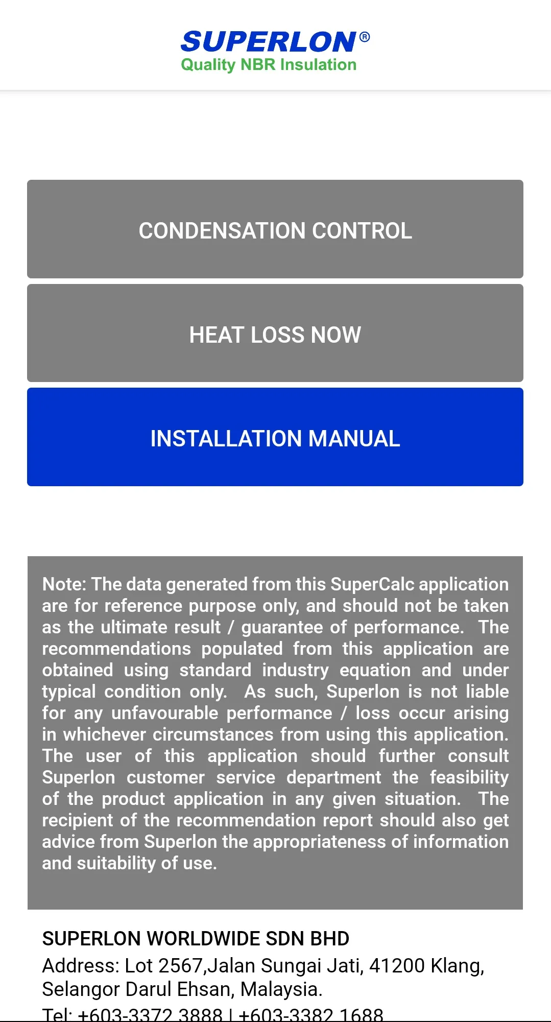 Superlon Thickness Calculation | Indus Appstore | Screenshot