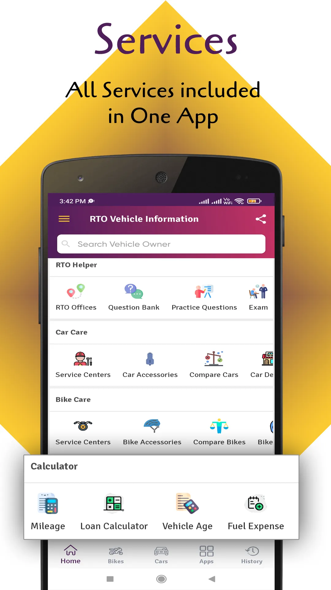 RTO Vehicle Information App | Indus Appstore | Screenshot