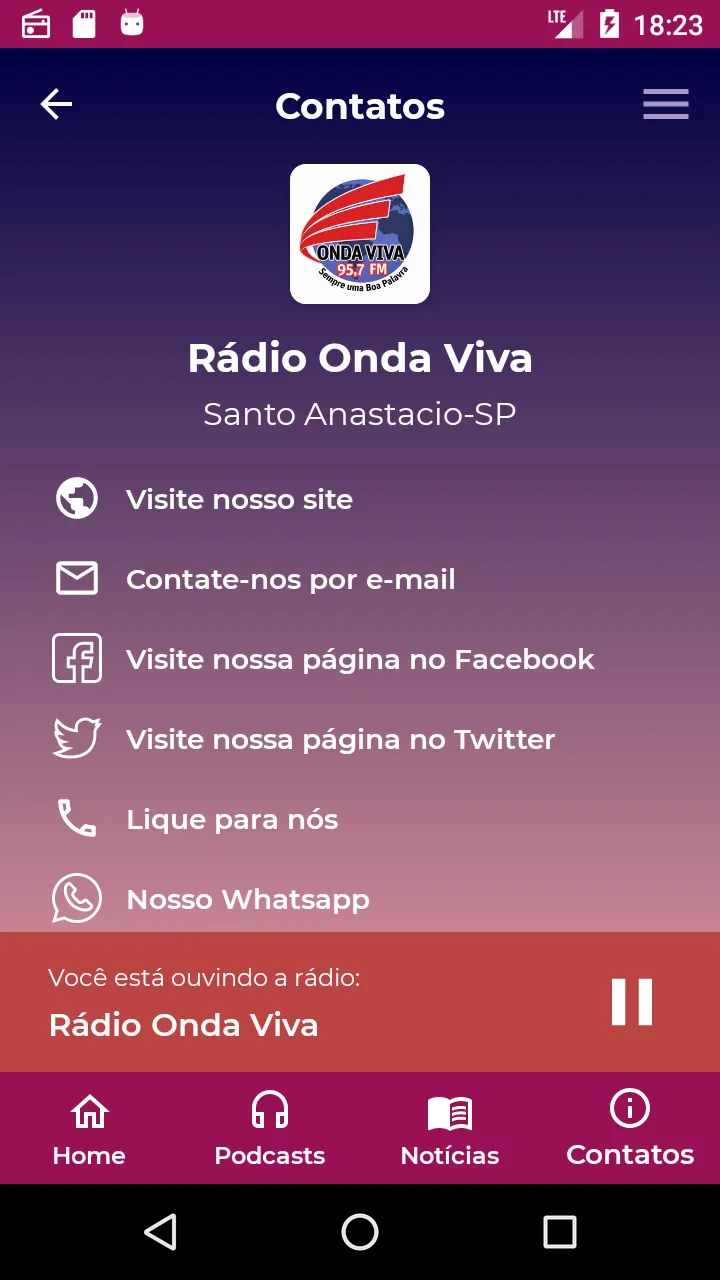 Rádio Onda Viva FM | Indus Appstore | Screenshot