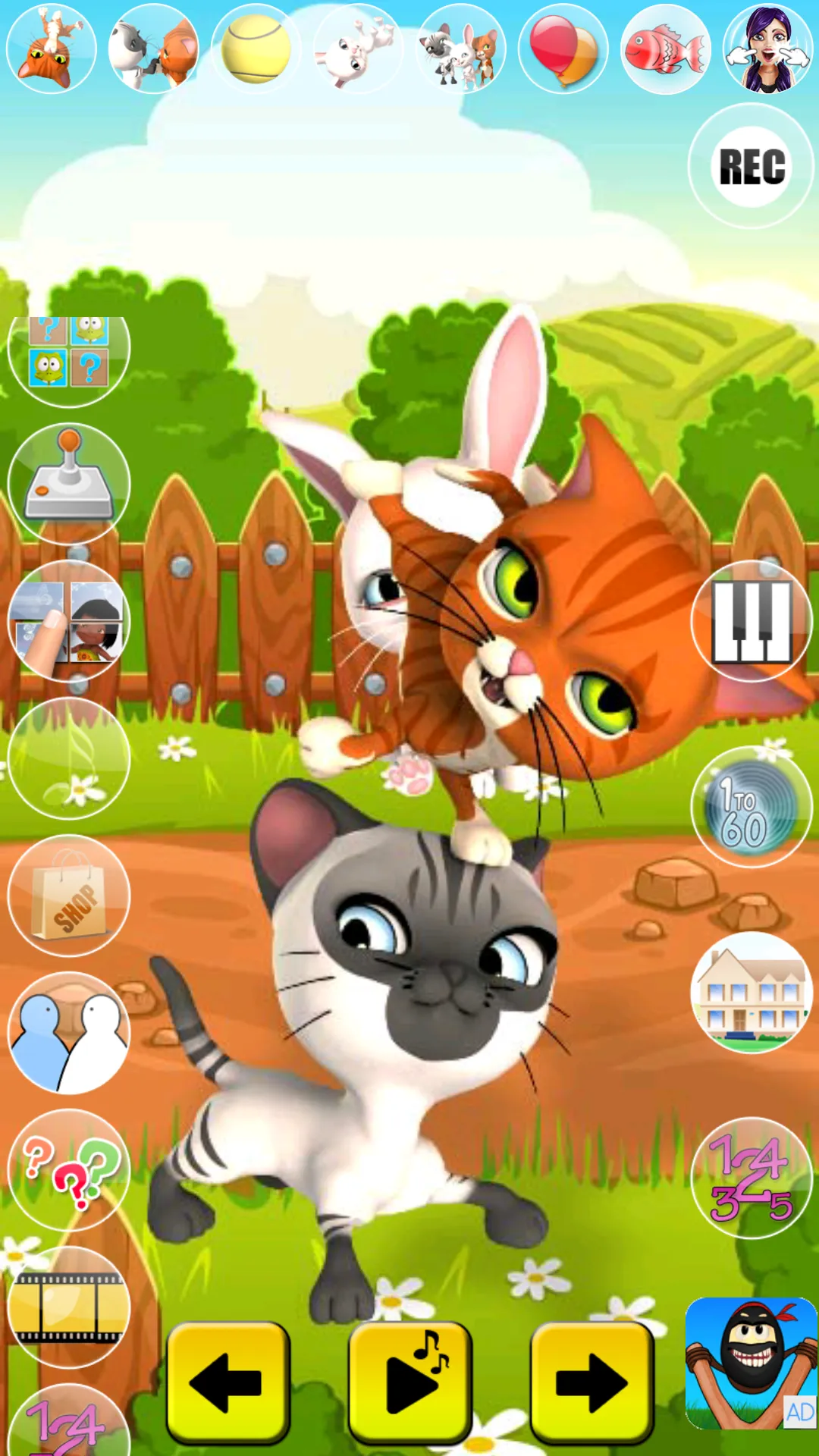 Talking Cat and Bunny | Indus Appstore | Screenshot