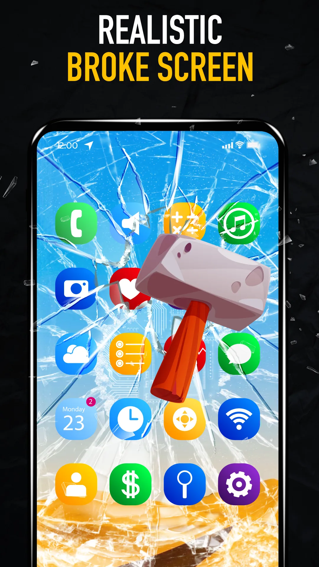 Broken Screen - Funny Pranks | Indus Appstore | Screenshot