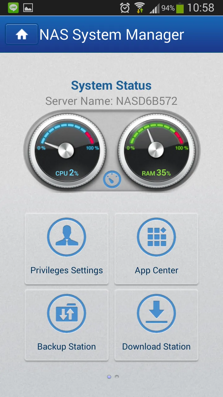 NAS System Manager | Indus Appstore | Screenshot