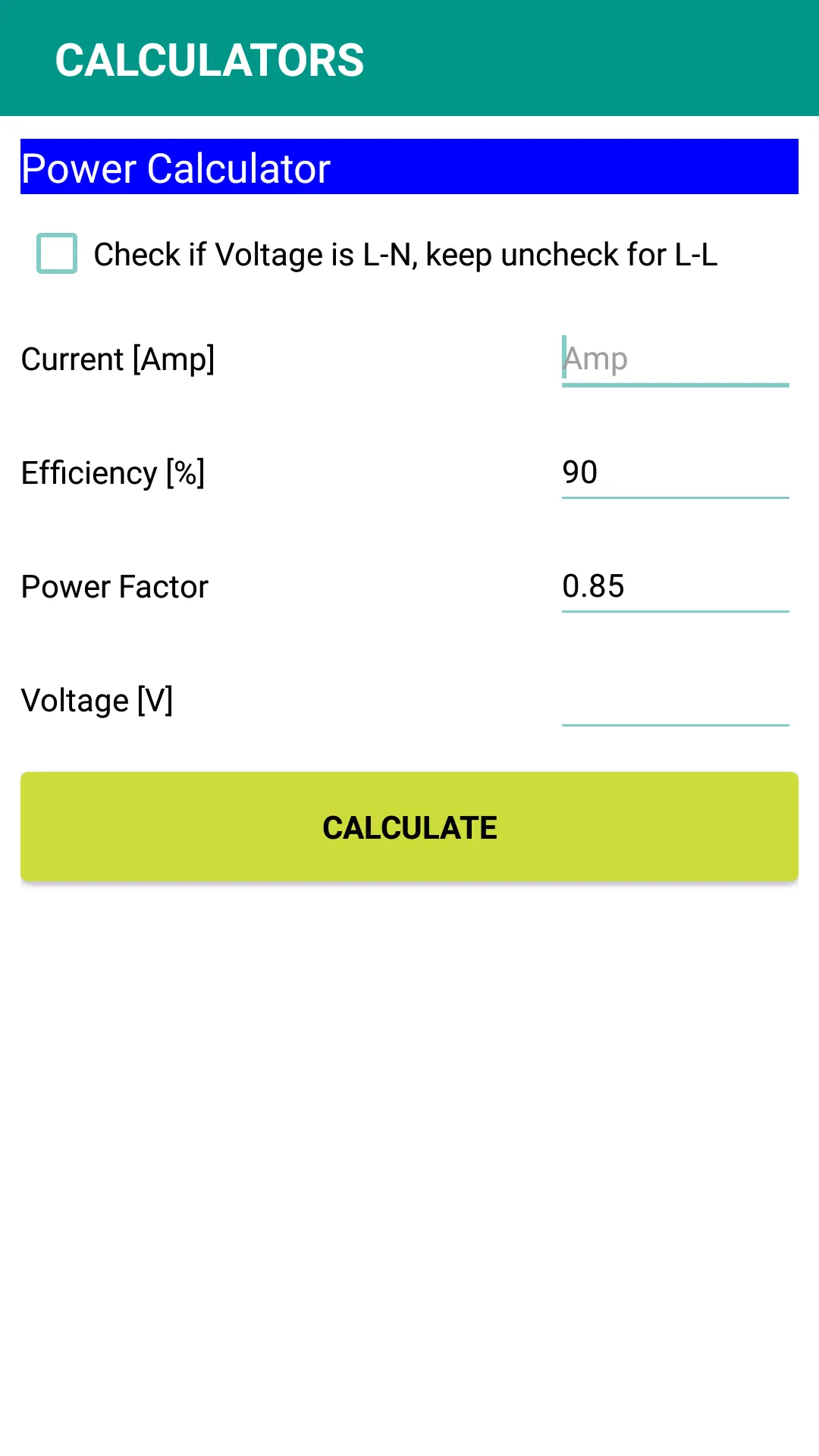 Electric Motor Tools | Indus Appstore | Screenshot