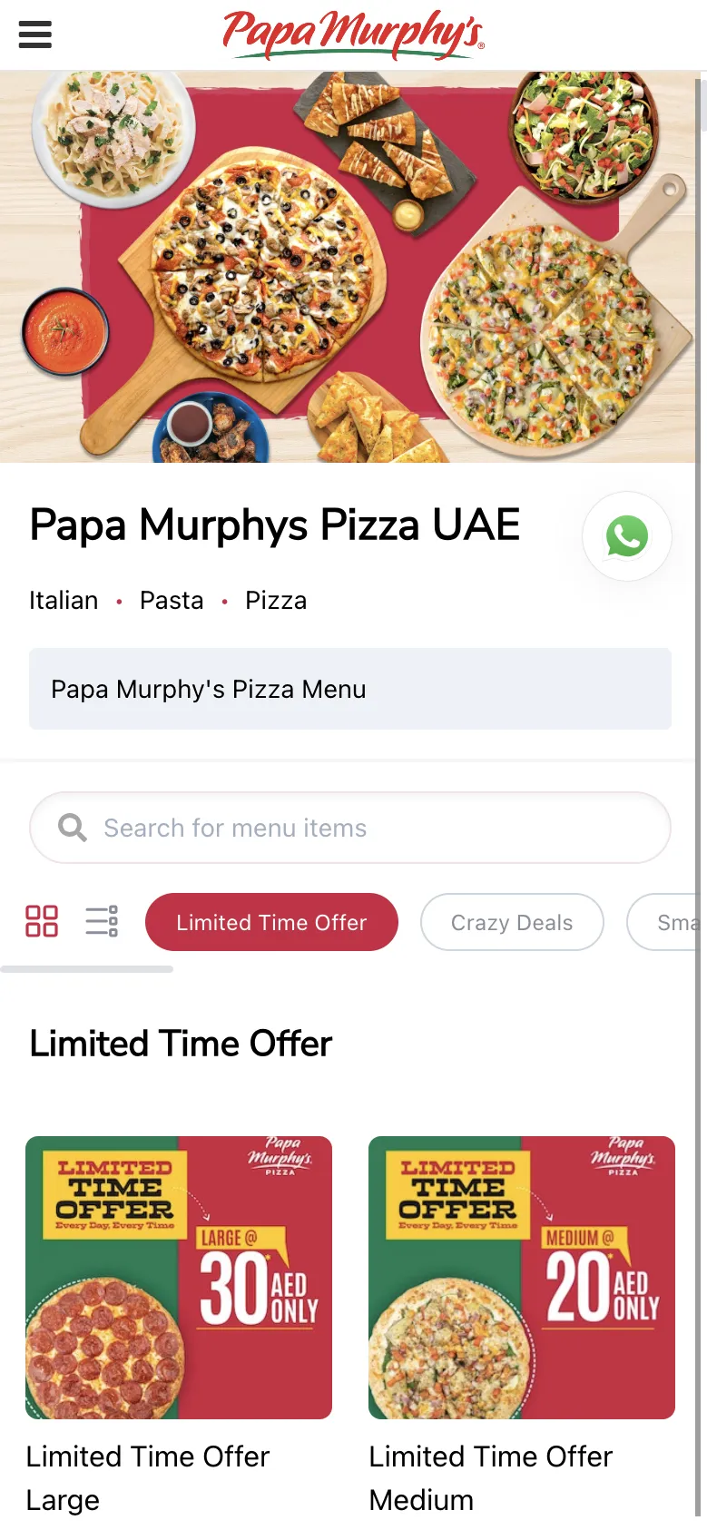 Papa Murphy's Pizza UAE | Indus Appstore | Screenshot