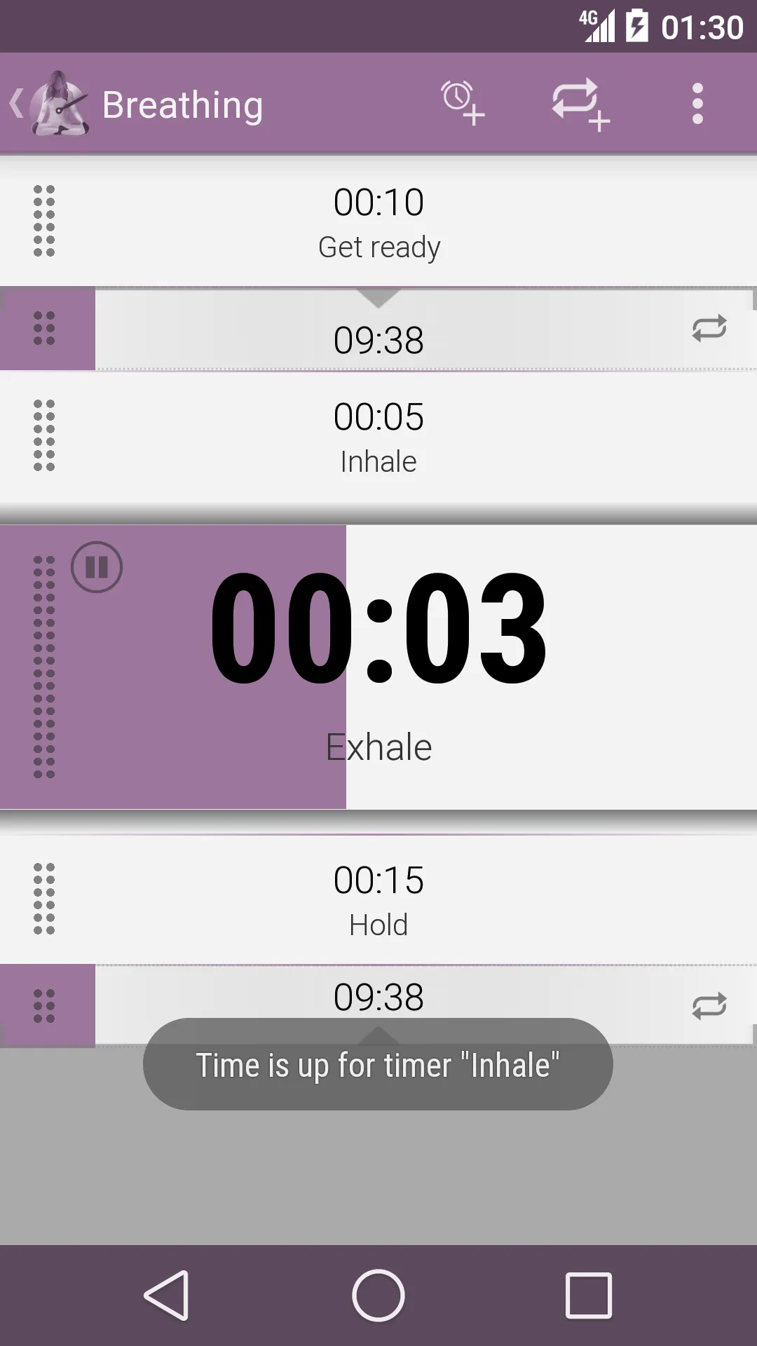 Yoga Timer | Indus Appstore | Screenshot