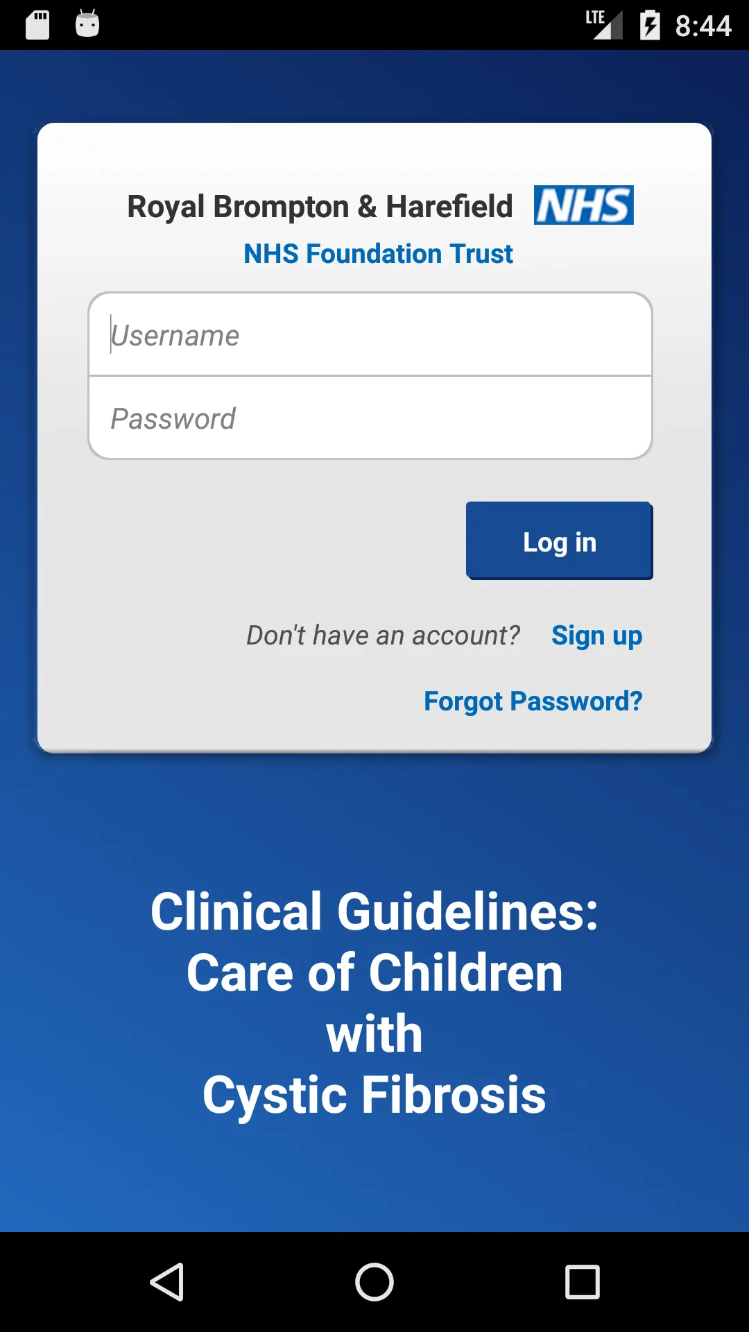 RBH Paediatric CF Guide | Indus Appstore | Screenshot