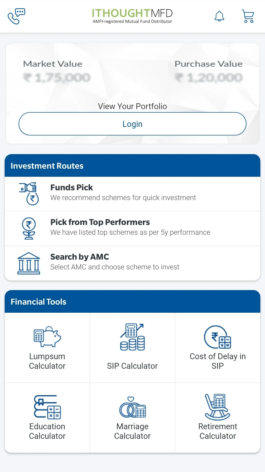 ithoughtMFD Mutual Fund App | Indus Appstore | Screenshot