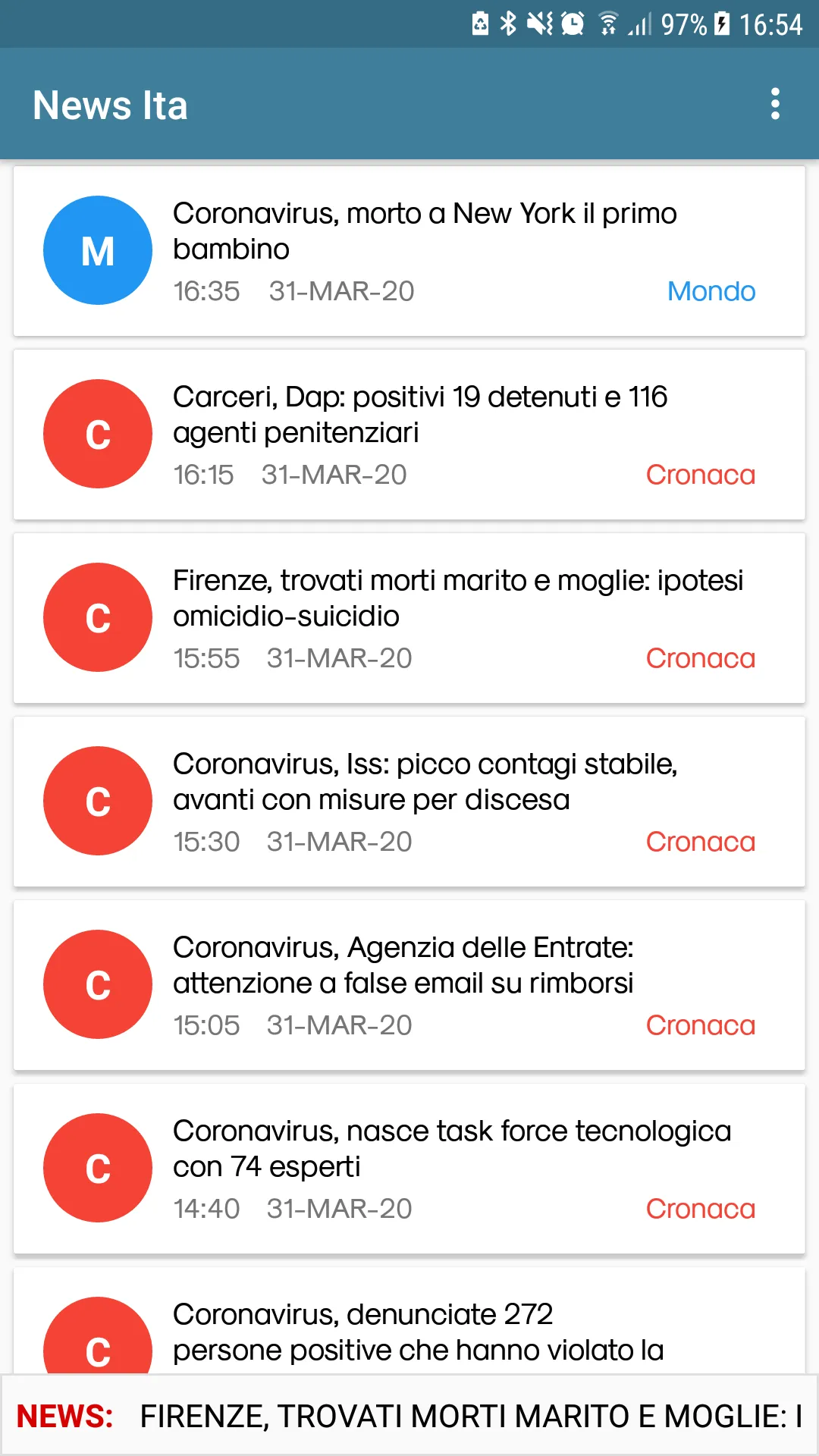 News Italia | Indus Appstore | Screenshot