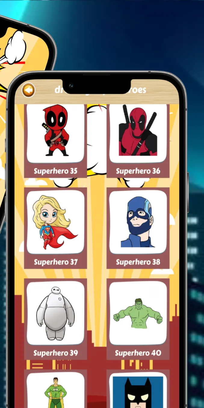 How to draw superheroes | Indus Appstore | Screenshot