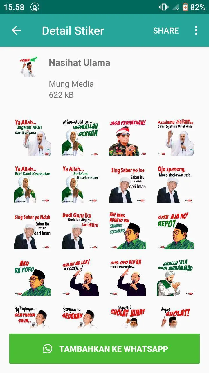 Stiker WA Nasihat Ulama | Indus Appstore | Screenshot