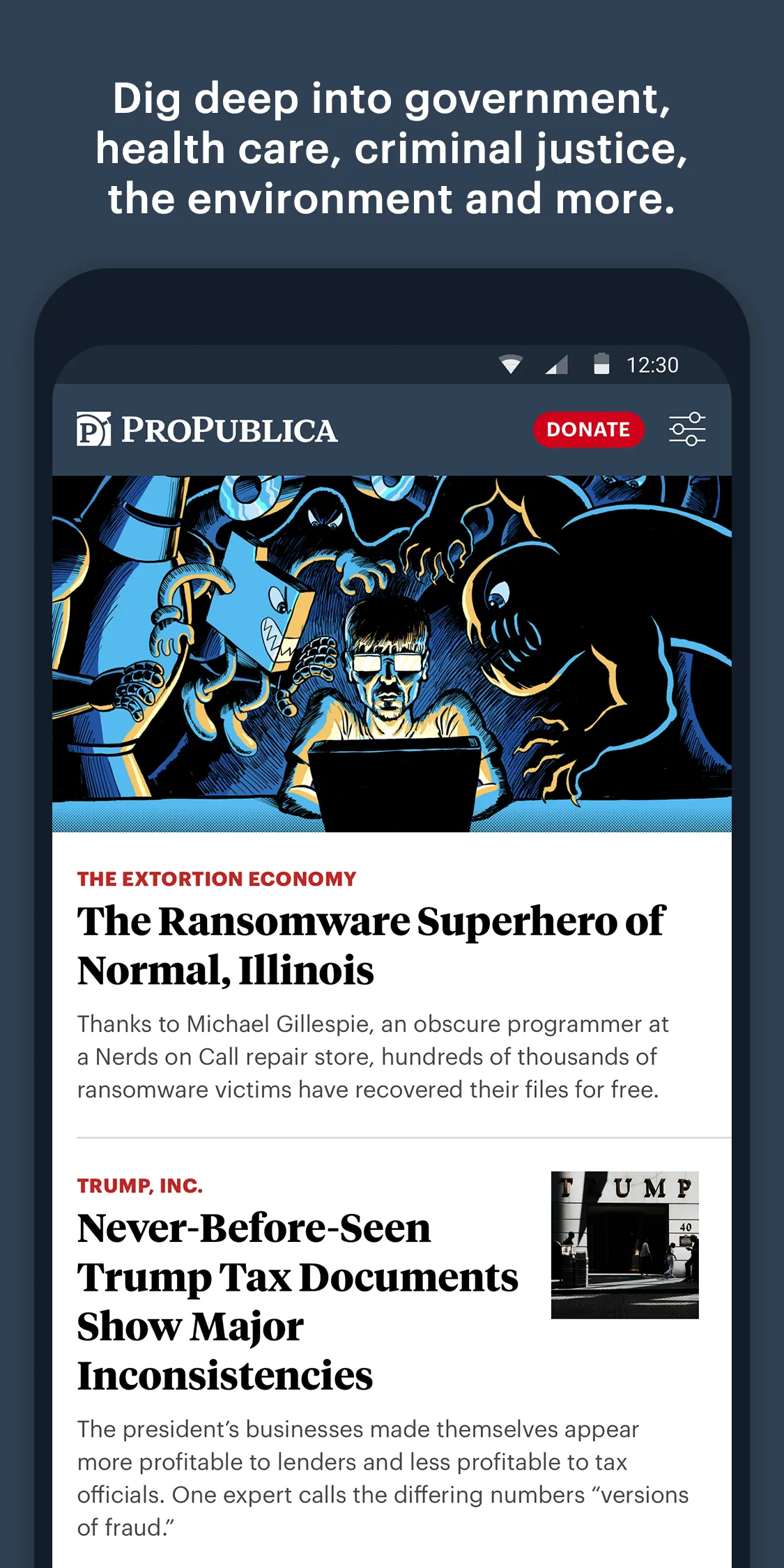 ProPublica | Indus Appstore | Screenshot