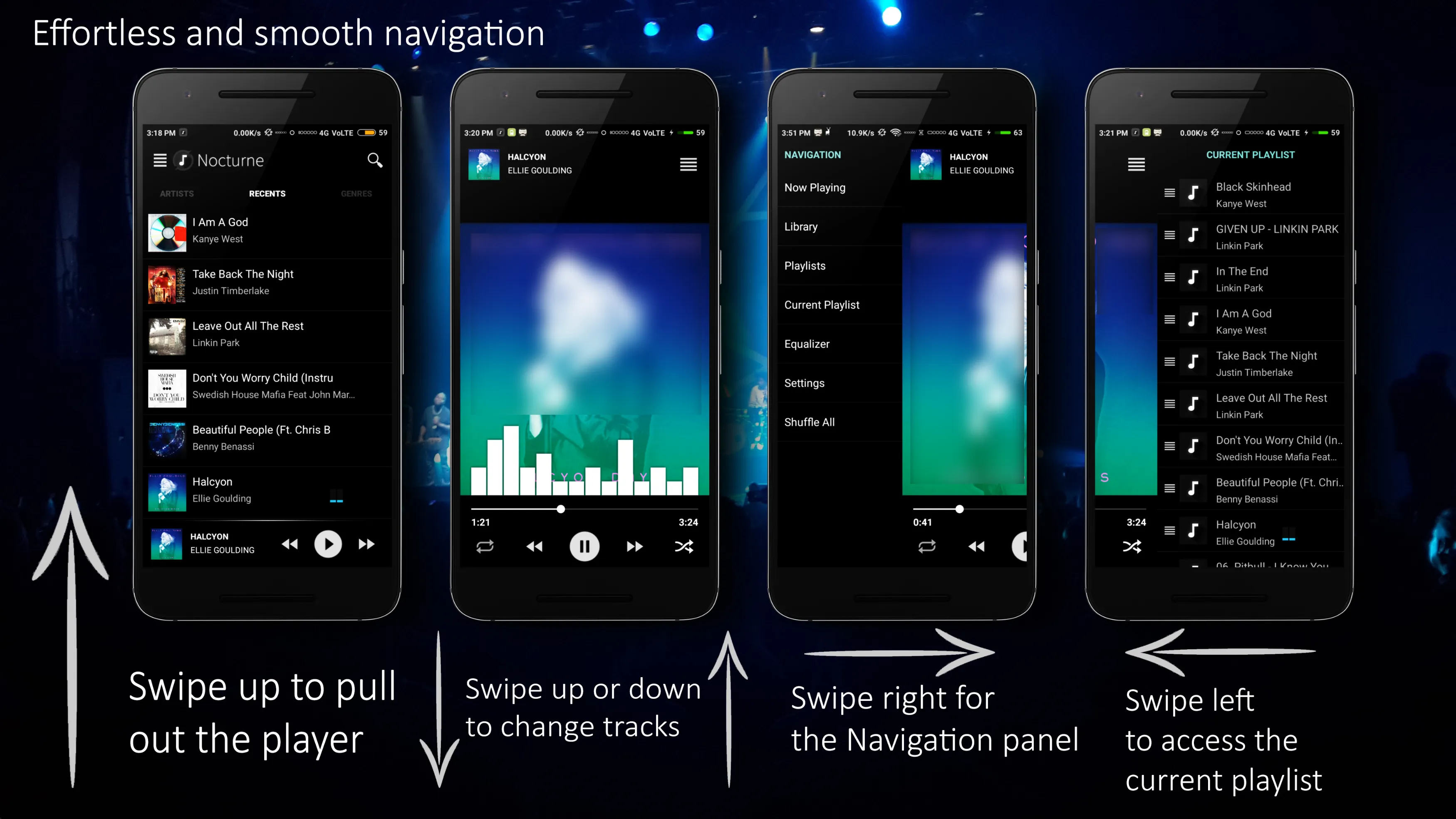 Nocturne Music Player | Indus Appstore | Screenshot