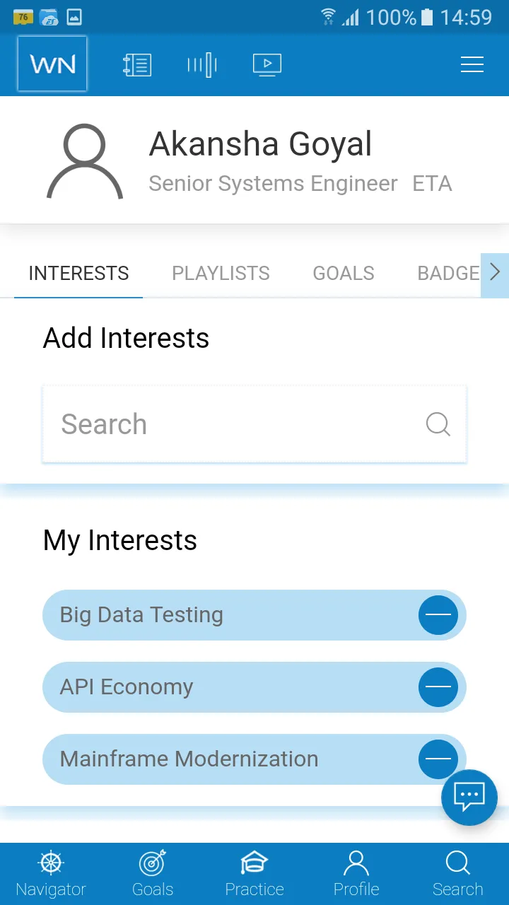 Infosys Wingspan | Indus Appstore | Screenshot