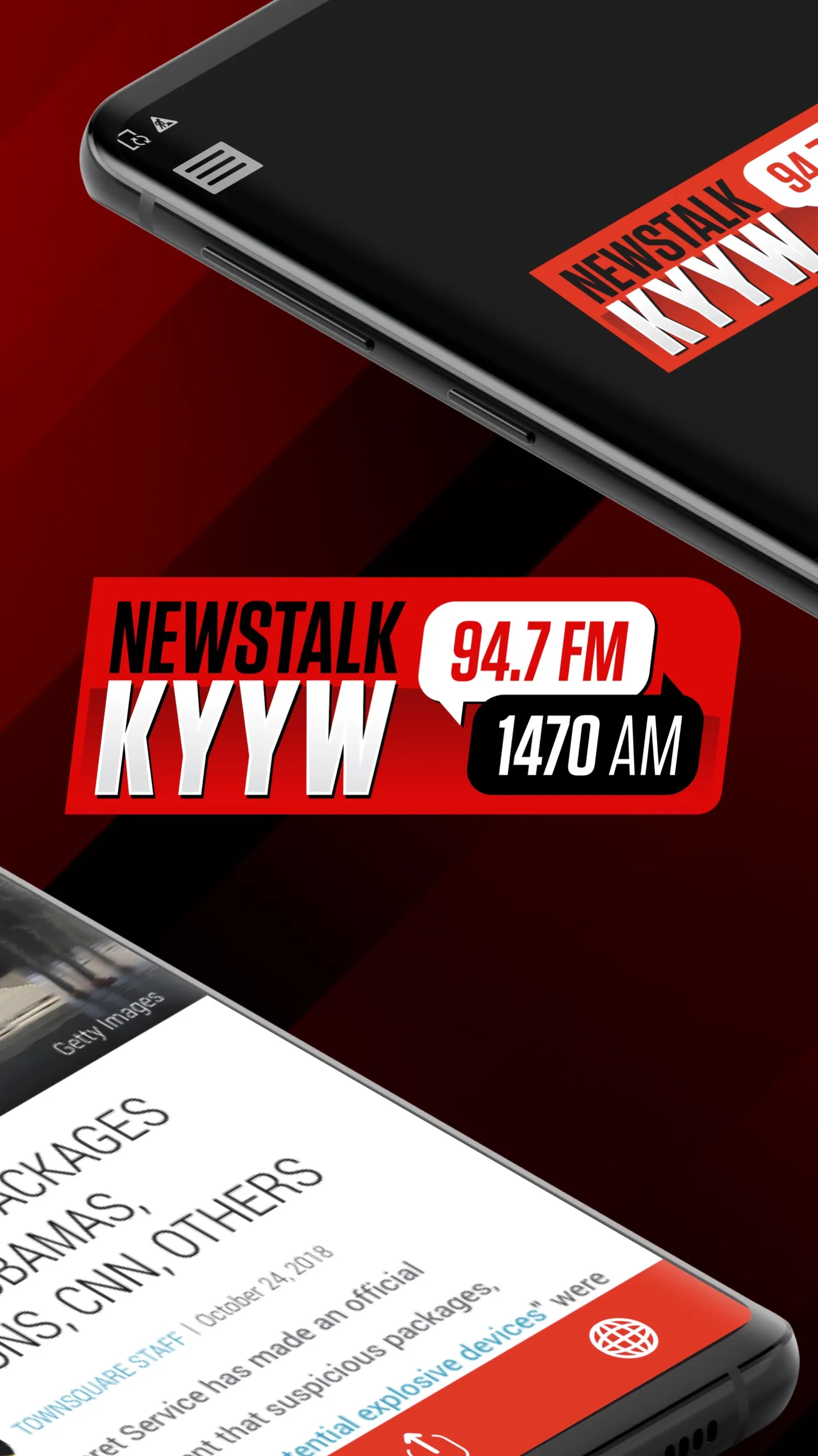 KYYW 94.7 FM/1470 AM News Talk | Indus Appstore | Screenshot