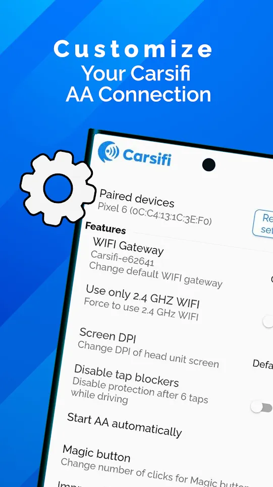 Carsifi Wireless Android Auto | Indus Appstore | Screenshot